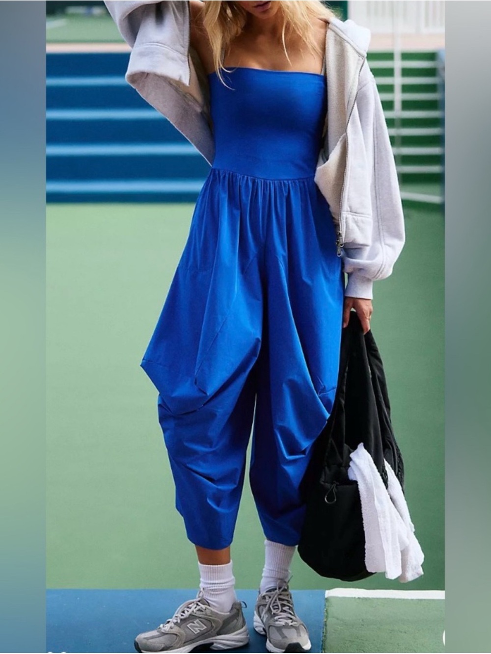 FP Movement Electric Blue way back convertible pant or strapless jumper